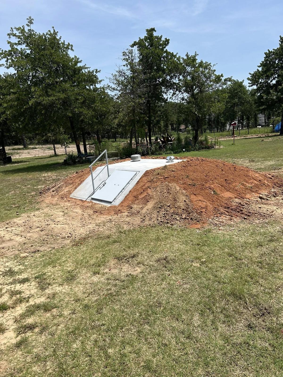 6x8 underground storm shelter installed