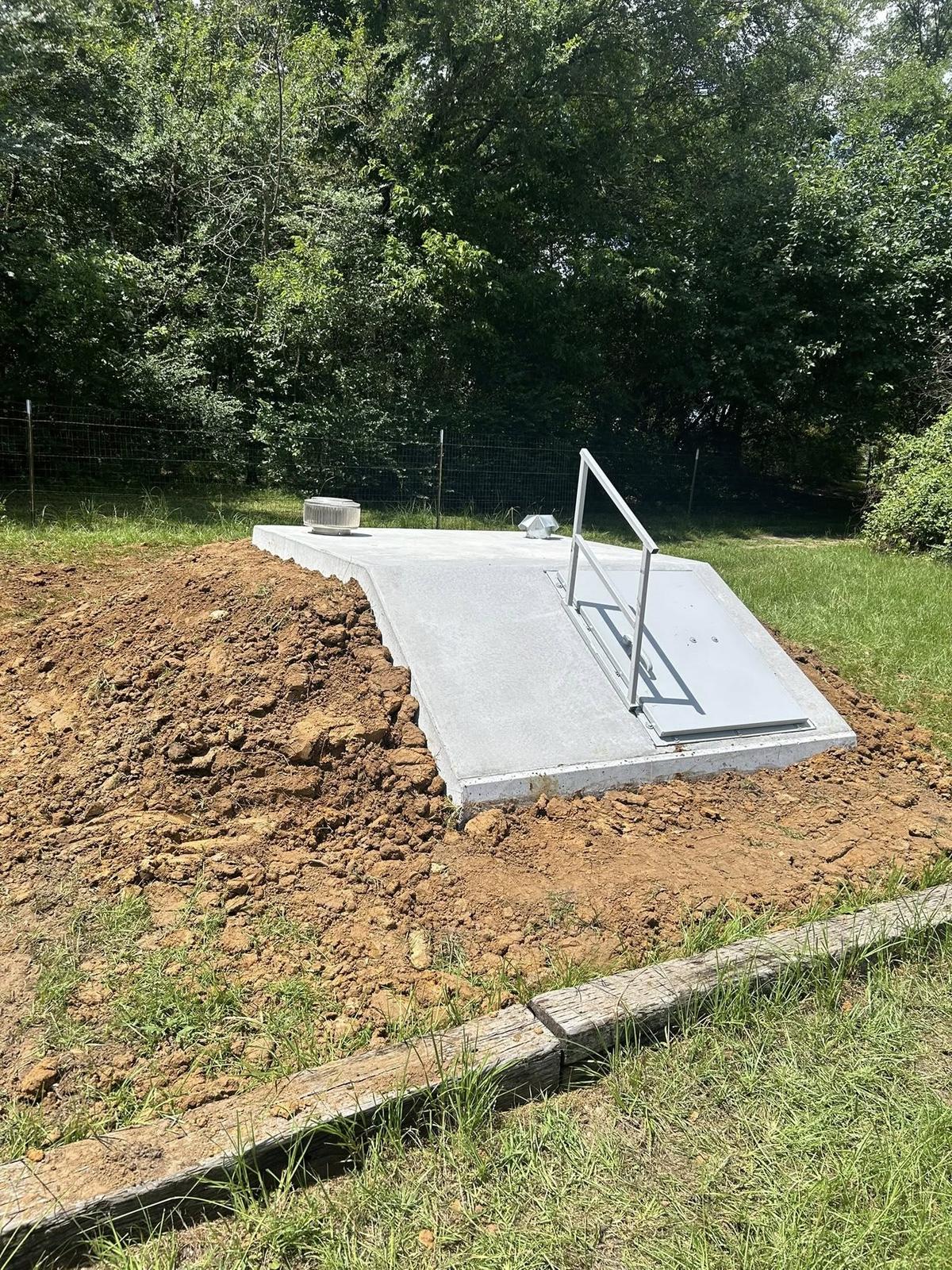 7x10 underground storm shelter installed